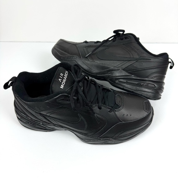 Nike Men's Sz 13 Air Monarch IV Training Sneakers Full Length Air Black Shoes - Picture 1 of 8